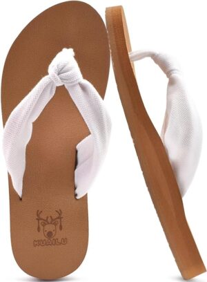Flip Flops for Women Comfortable Walking Sandals Slip On Indoor Outdoor footwear